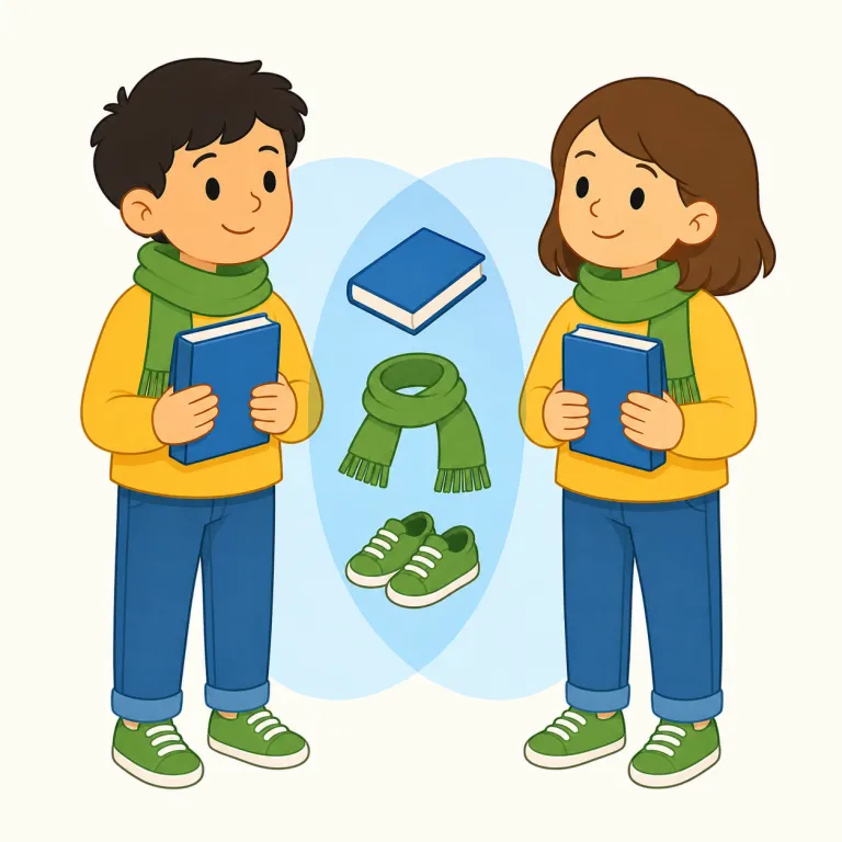 in common（共通して・イディオム）の覚え方イラスト — common はまず「よくある」「共通の」という基本語として押さえると覚えやすいです