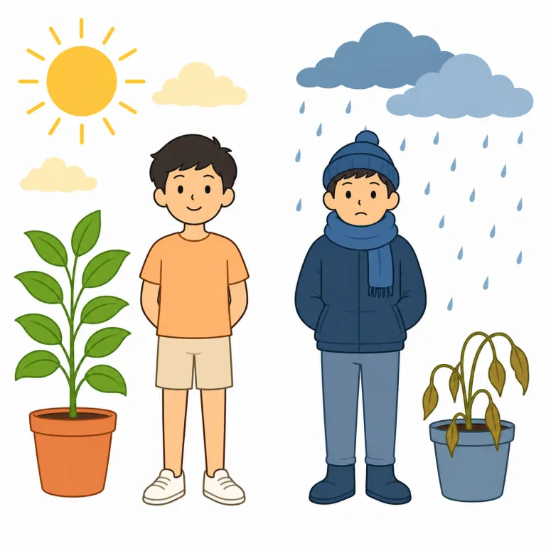 in contrast with（対照的に・イディオム）の覚え方イラスト — まず核は contrast