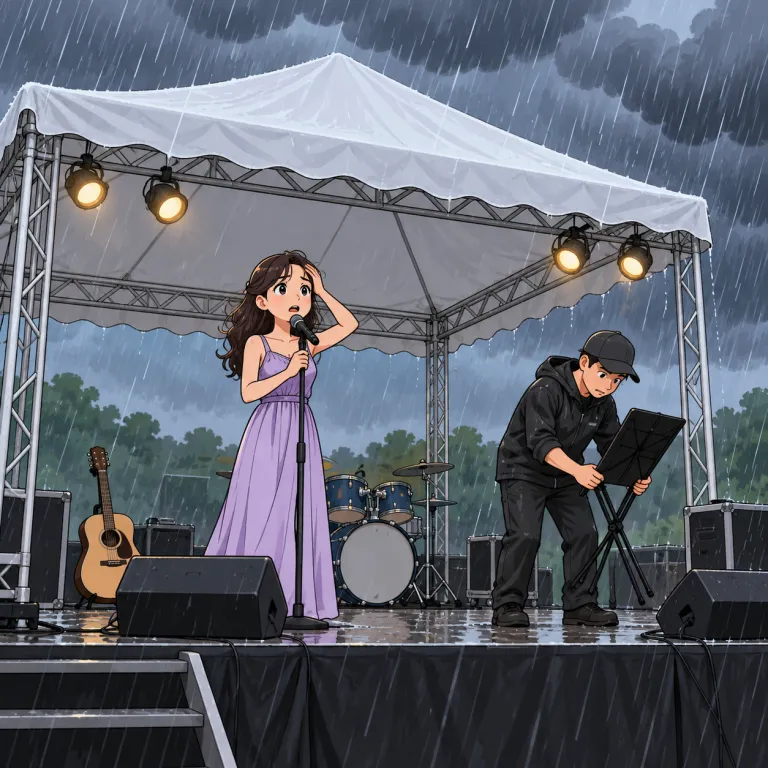 in doubt（危うい・idiom）の覚え方イラスト