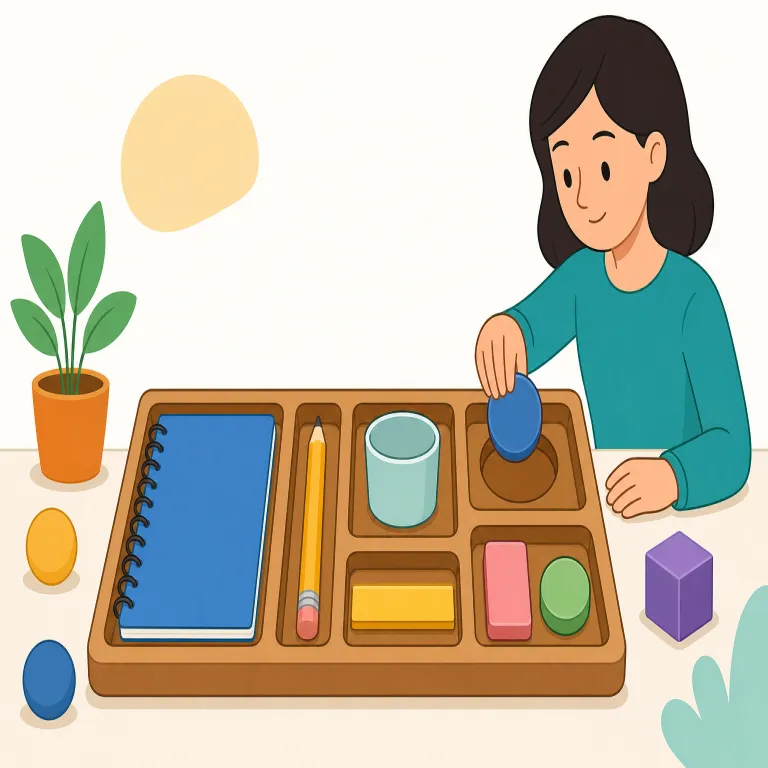in place（所定の位置に・イディオム）の覚え方イラスト — まず文字どおりに「あるべき place に入っている」と思い浮かべると覚えやすいです