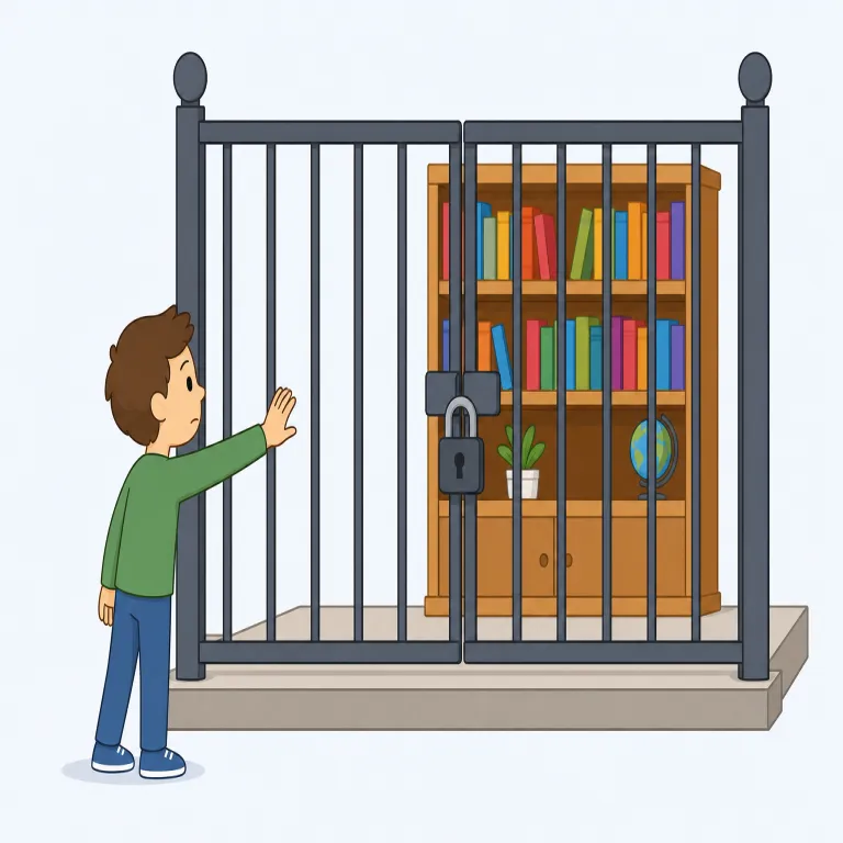 inaccessible（アクセスできない、利用できない、理解しにくい・adjective）の覚え方イラスト