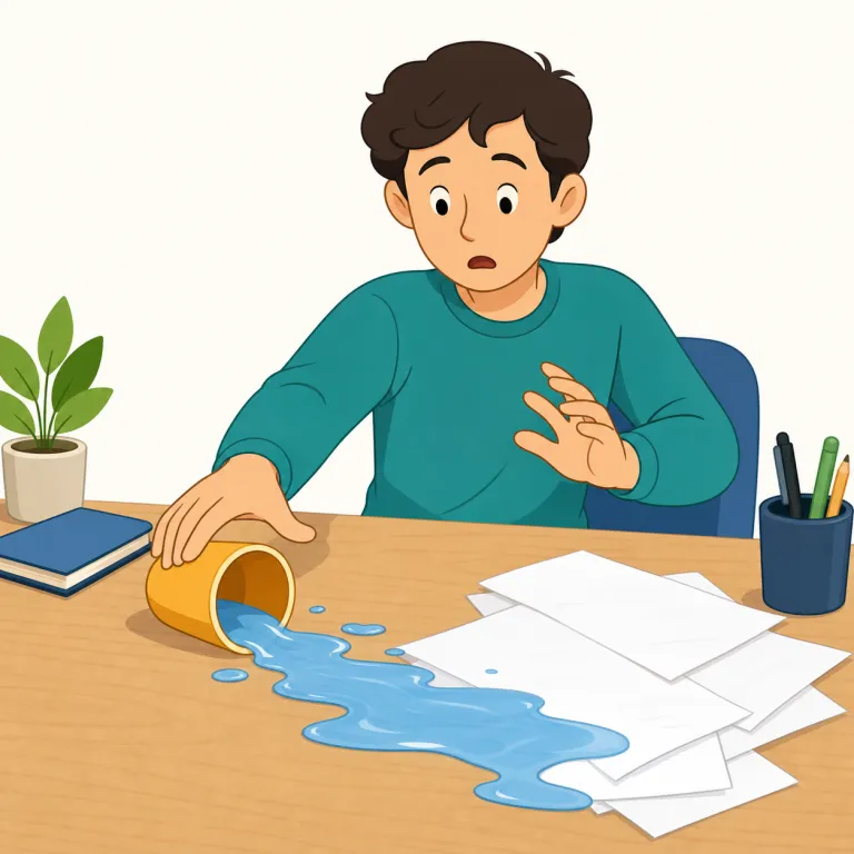 inadvertent（うっかりした、不注意な、故意でない・形容詞）の覚え方イラスト — まず deliberate / intentional「故意の」と反対側に置いて覚えると使い分けしやすいです