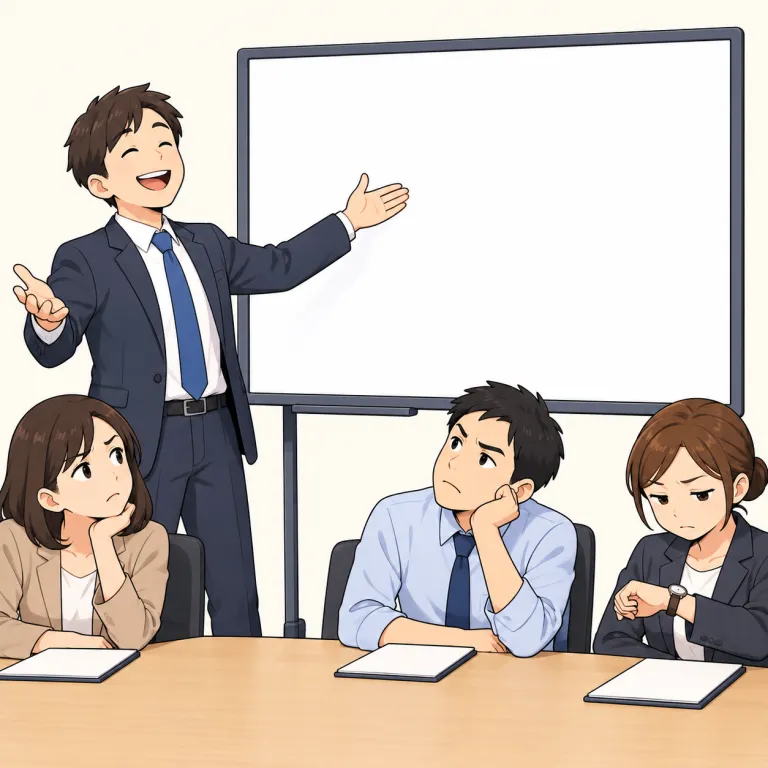 inane（つまらない・adjective）の覚え方イラスト