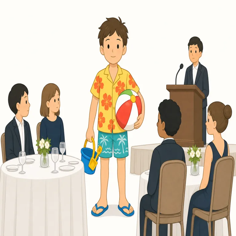 inappropriate（不適切な・形容詞）の覚え方イラスト — `appropriate` を知っていれば、まず「適切な・ふさわしい」が土台