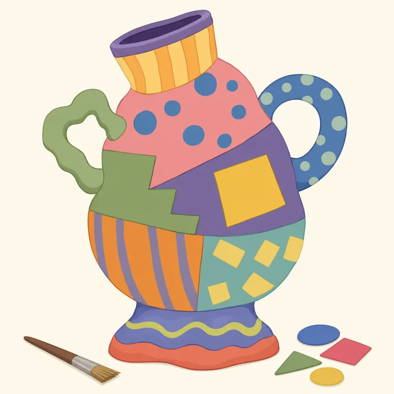 inartistic（芸術性のない・形容詞）の覚え方イラスト — in-「〜でない」＋ artistic「芸術的な」とそのまま分解できます