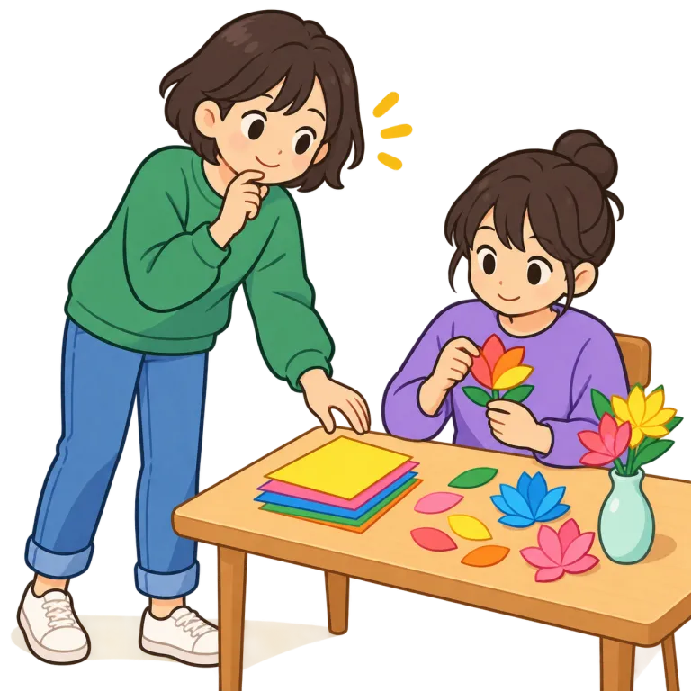 inclined（気が向いて・adjective）の覚え方イラスト