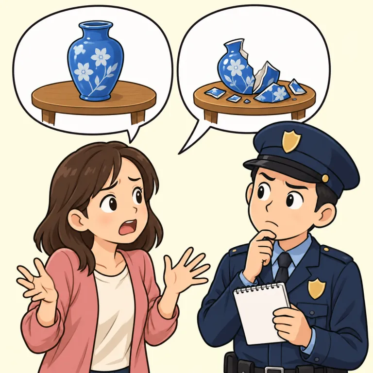 inconsistent（矛盾した・adjective）の覚え方イラスト