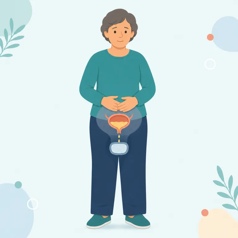 incontinence（失禁・名詞）の覚え方イラスト — contain が「中に保つ」だと分かると覚えやすい語です