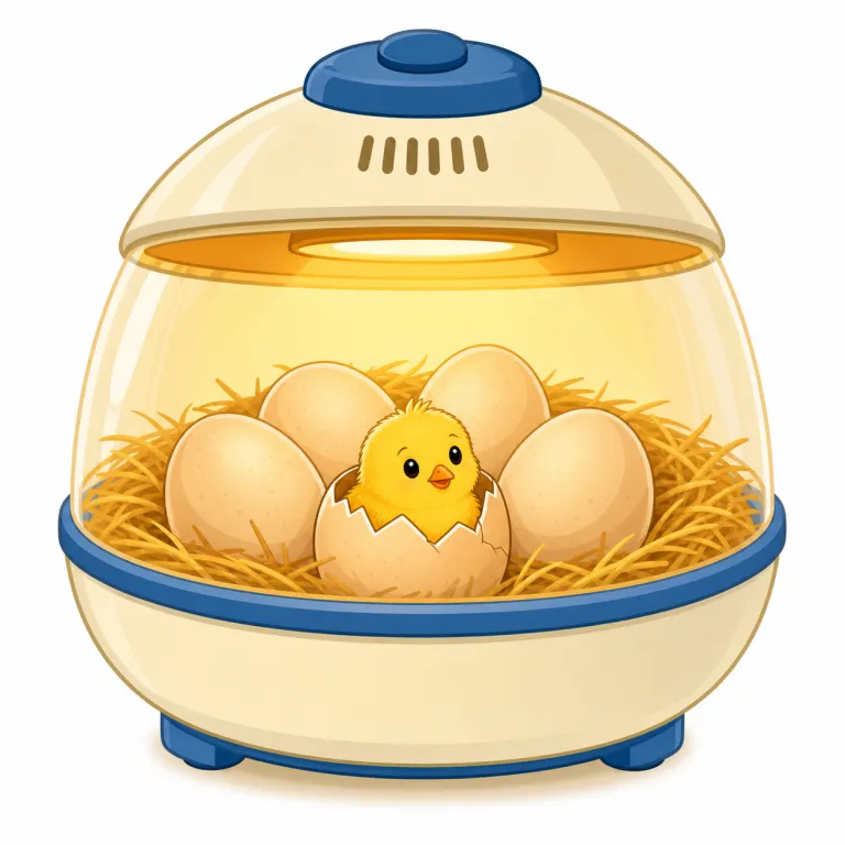 incubating（孵化させている、培養している、育成している・動詞）の覚え方イラスト — incubating は incubator（保育器・孵卵器）を思い出すと定着しやすい語