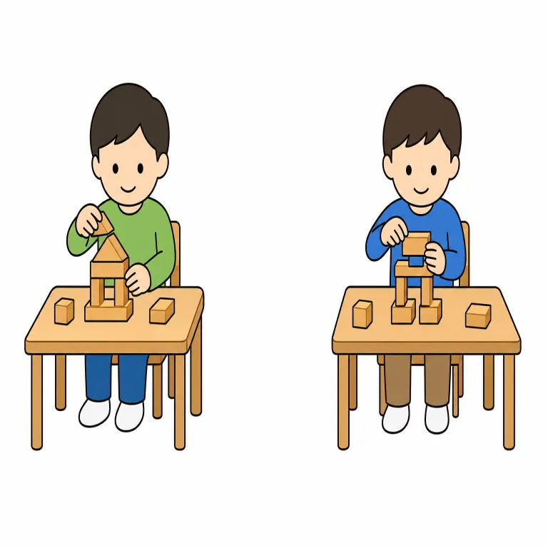 independently（別々に・adverb）の覚え方イラスト