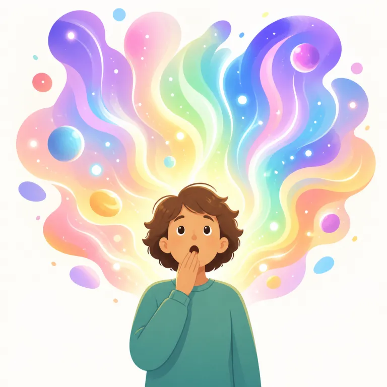indescribable（言葉では言い表せない・形容詞）の覚え方イラスト — まず describe が「説明する・描写する」