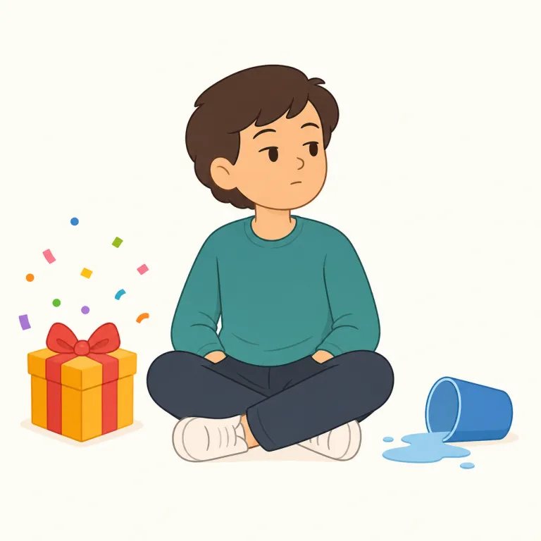 indifferent（無関心・形容詞）の覚え方イラスト — indifferent は、人や問題に対して心が動かず、関心や気遣いを示さない「無関心な」という意味です