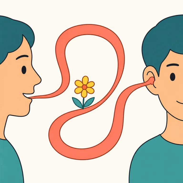 indirectly（遠回しに・adverb）の覚え方イラスト