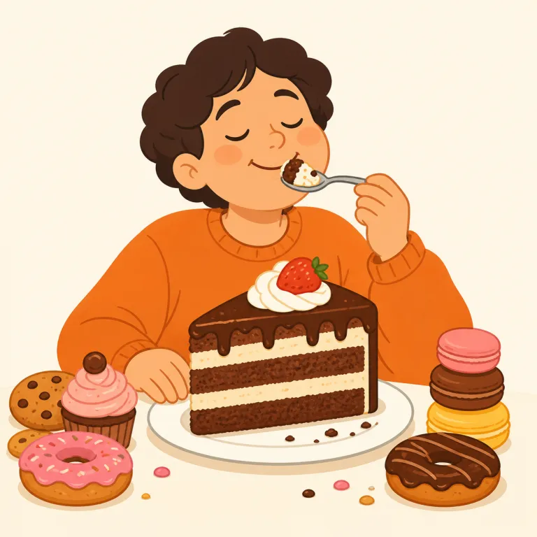 indulge（ふける・動詞）の覚え方イラスト — このエントリでは indulge in ～ の形で「～にふける」と覚えます