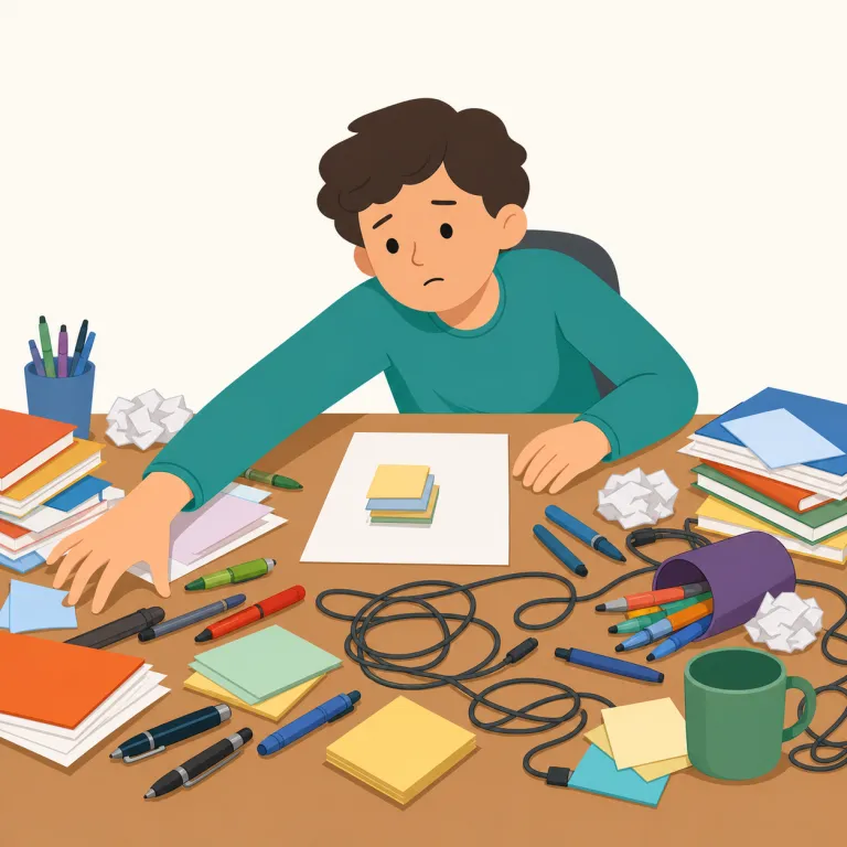inefficiently（非効率的に・副詞）の覚え方イラスト — inefficiently は in-「否定」+ efficient「効率的な」+ -ly「副詞」と分けると、「効率的でない方法で」とつかめます