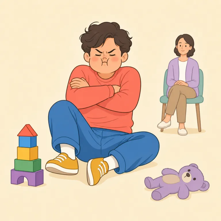 infantile（子どもじみた・形容詞）の覚え方イラスト