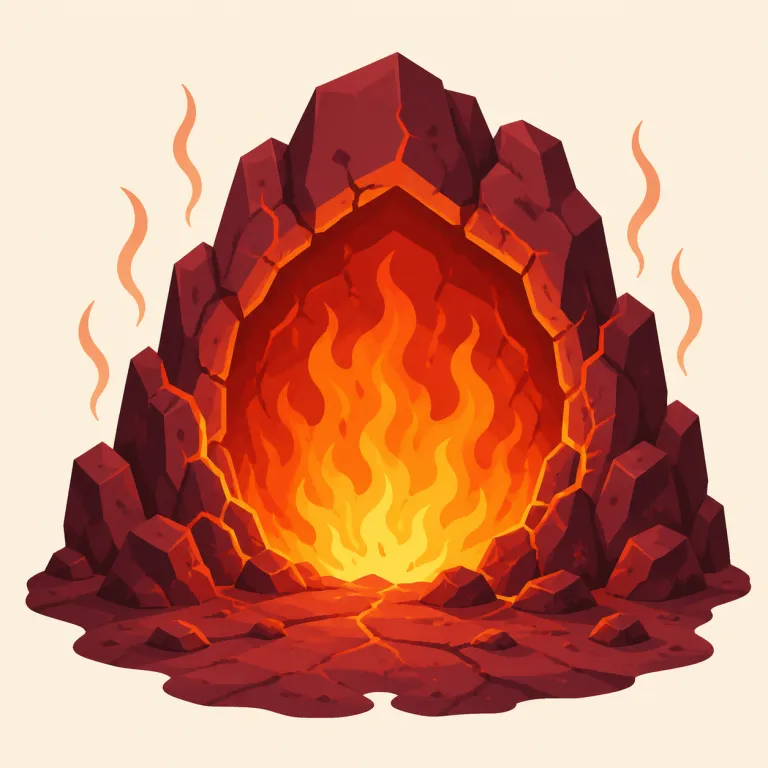 infernal（地獄のような・形容詞）の覚え方イラスト — infernal は inferno（大火災・地獄のような状態）を知っていると覚えやすい語です