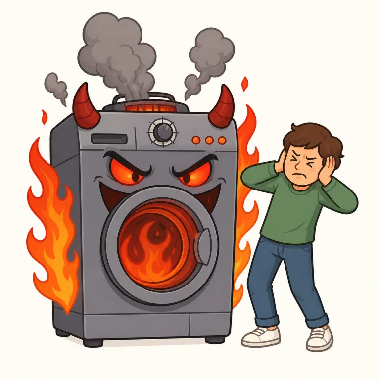 infernal（忌々しい・adjective）の覚え方イラスト