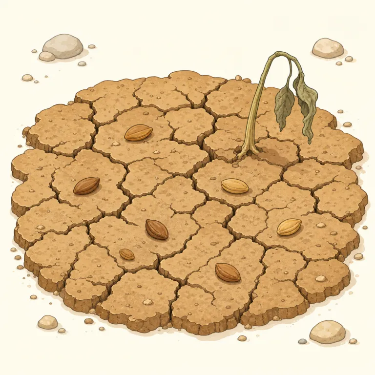 infertile（不毛の・adjective）の覚え方イラスト