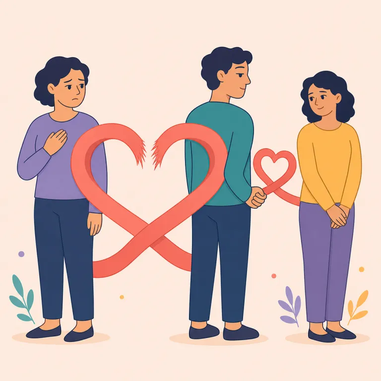 infidelity（不倫・名詞）の覚え方イラスト — infidelity は faithful / fidelity の仲間として覚えると残りやすいです