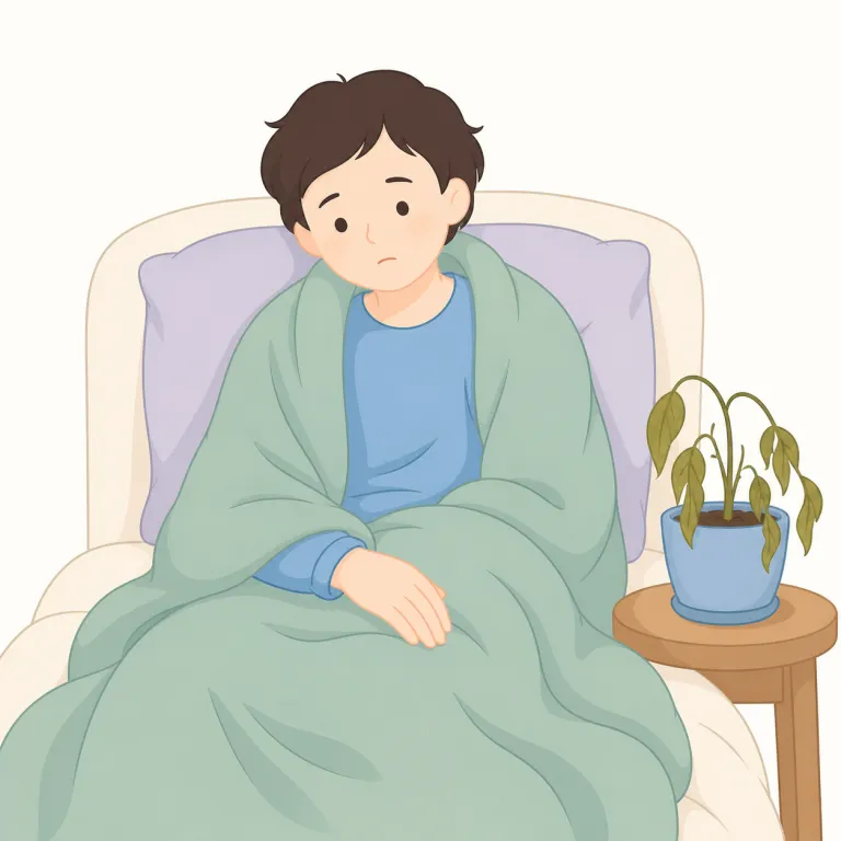 infirmity（虚弱・名詞）の覚え方イラスト — この「虚弱」の infirmity は、単なる病名ではなく、体力や身体機能が弱っている状態を指す用法として覚えるとよいです