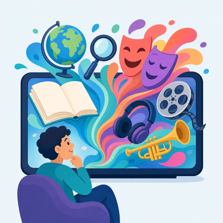 infotainment（情報娯楽コンテンツ・名詞）の覚え方イラスト — まず `info` と `entertainment` を見て、「情報はあるが、見せ方は楽しい」という二面性で覚えると残りやすい語です