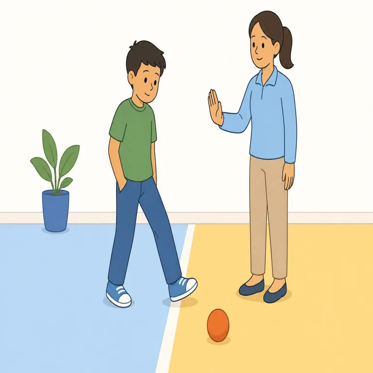 infraction（違反・名詞）の覚え方イラスト — fract を fracture「骨折させる」や fraction「分けて壊す」で見たことがあれば、「何かを壊す」感覚を持てます