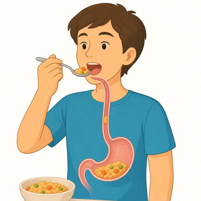 ingestion（摂取・名詞）の覚え方イラスト — まず動詞 ingest を押さえると覚えやすいです