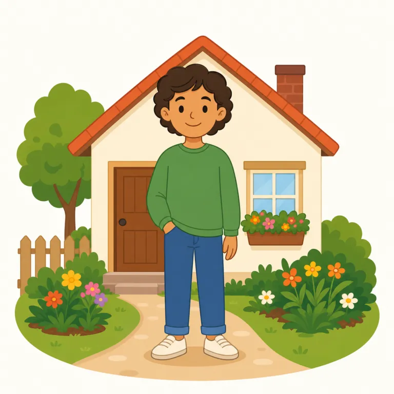 inhabitant（住民・名詞）の覚え方イラスト — inhabitant は inhabit「住む」+ -ant「…する人」から、「ある土地に住む人」と覚えます