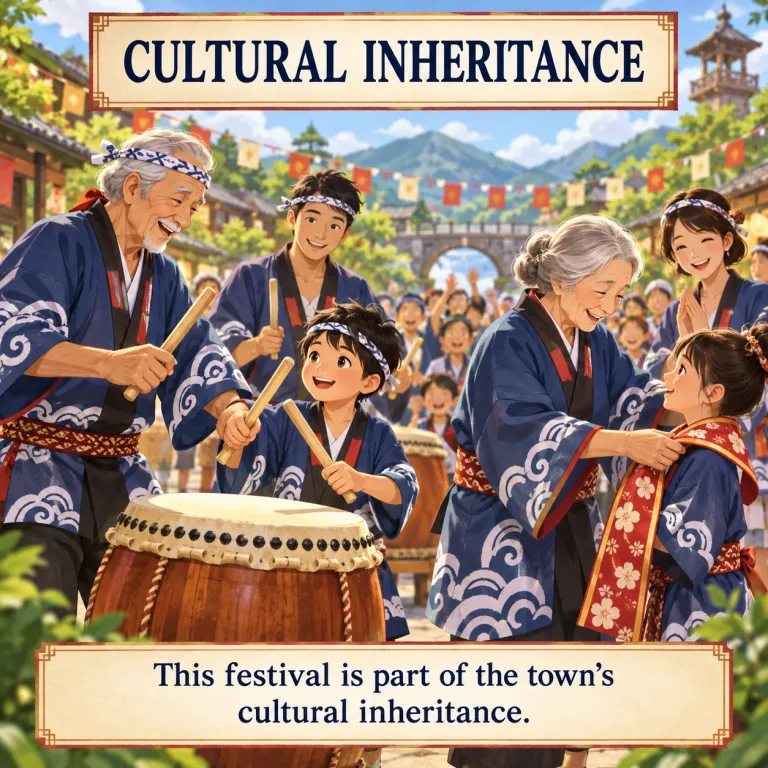 inheritance（受け継ぎ、継承物・noun）の覚え方イラスト