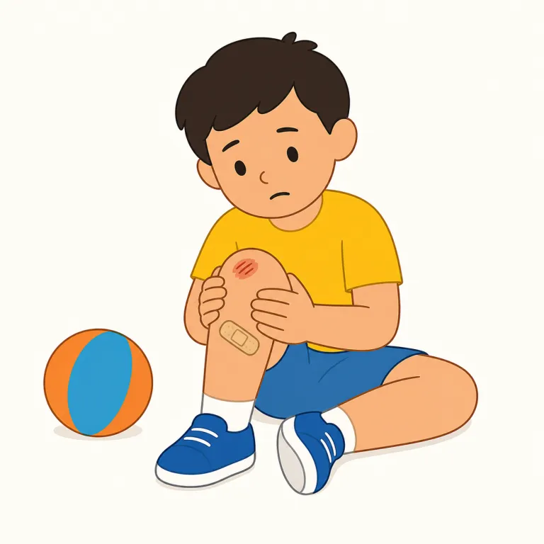 injure（傷つける・動詞）の覚え方イラスト — injure はまず名詞 injury「けが」とセットで覚えると定着しやすい語です