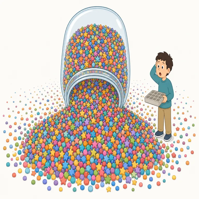 innumerable（無数の・形容詞）の覚え方イラスト — `number`（数）と `count` を知っていれば覚えやすい語です