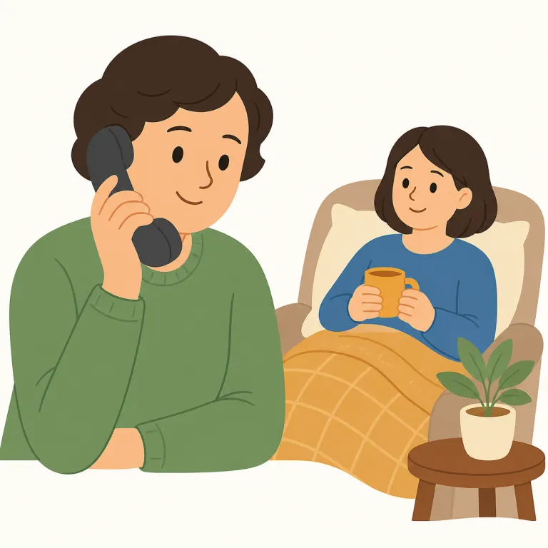 inquire after（の安否を尋ねる、の近況を尋ねる・句動詞）の覚え方イラスト — inquire は ask より丁寧で少しかたい「尋ねる」