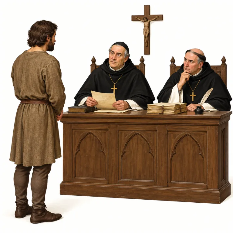 inquisition（異端審問・noun）の覚え方イラスト