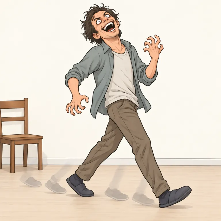 insanely（狂ったように・adverb）の覚え方イラスト