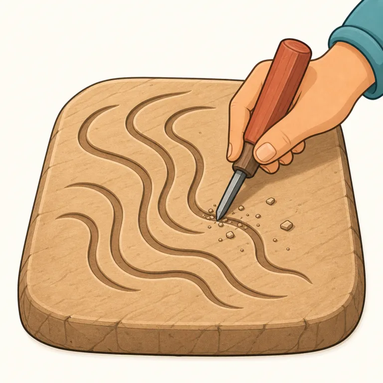 inscribe（刻む・動詞）の覚え方イラスト — "inscribe" は "scribe/script=書く" の仲間だと押さえると覚えやすいです