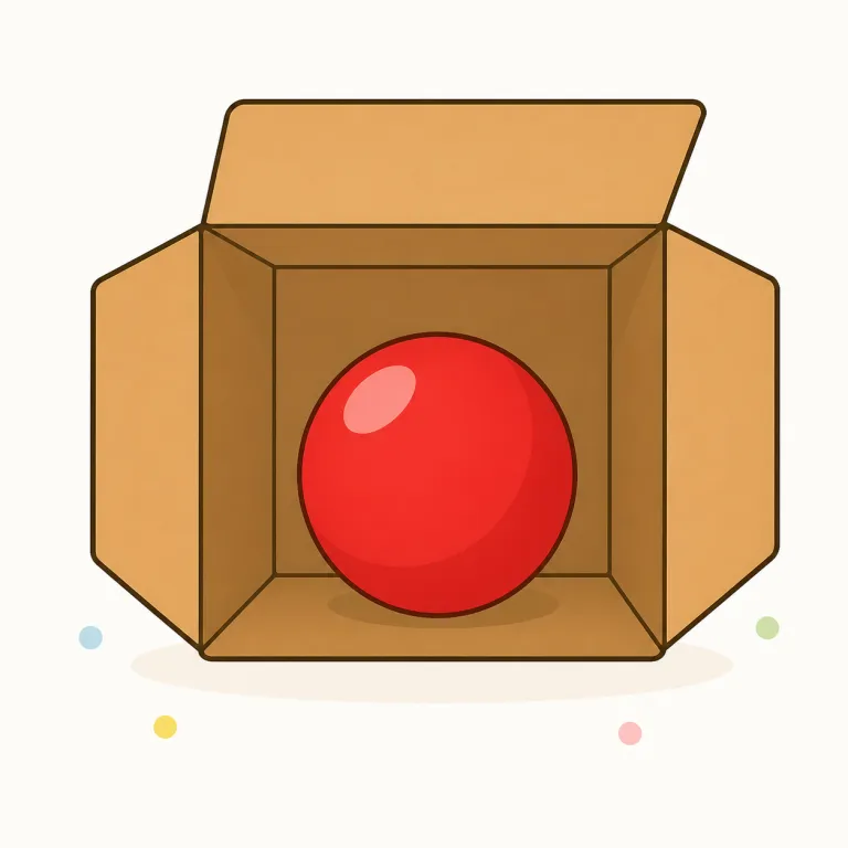 inside（の中に・前置詞）の覚え方イラスト — inside the box や inside the room のように、後ろには「どの囲いの中か」を表す名詞が来ます