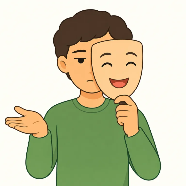 insincere（不誠実な・形容詞）の覚え方イラスト — sincere「誠実な」を知っていれば、先頭の in- が否定になって「誠実でない」と取れる