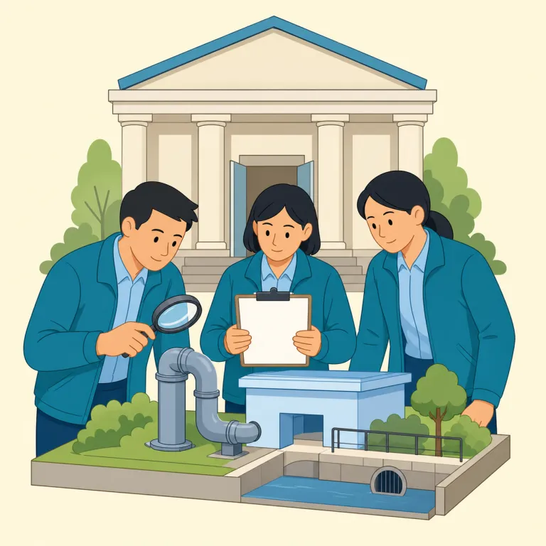 inspectorate（監察局・名詞）の覚え方イラスト — inspect が「調べる」、inspector が「調査官」まで分かれば、inspectorate は「調査官が個人で動くのでなく、その人たちを束ねて監督する機関」と広げて…