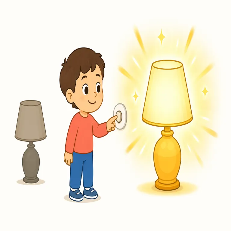 instantaneously（瞬時に・副詞）の覚え方イラスト — まず中核の instant「即時の」を押さえると覚えやすいです