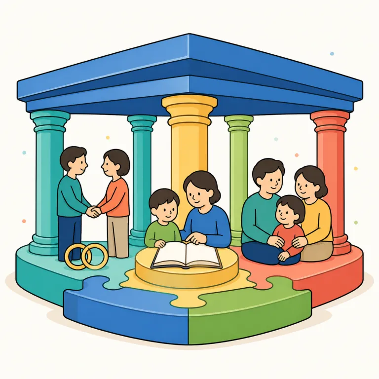 institution（制度・noun）の覚え方イラスト