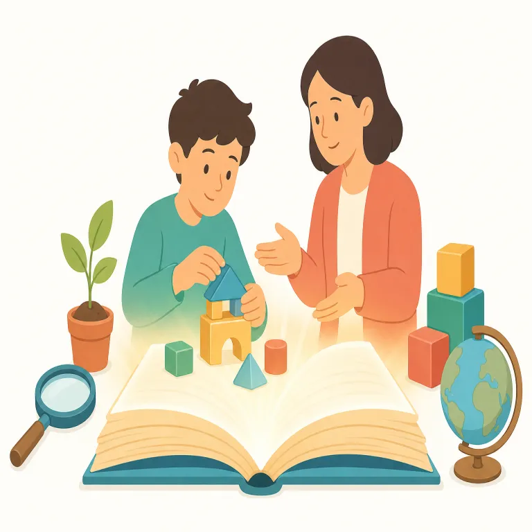 instructive（有益な・形容詞）の覚え方イラスト — instructive は instruct「教える」が見えれば覚えやすい語です