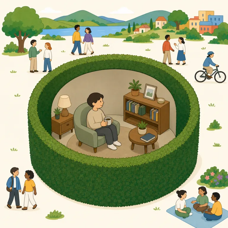 insular（限定的な・形容詞）の覚え方イラスト