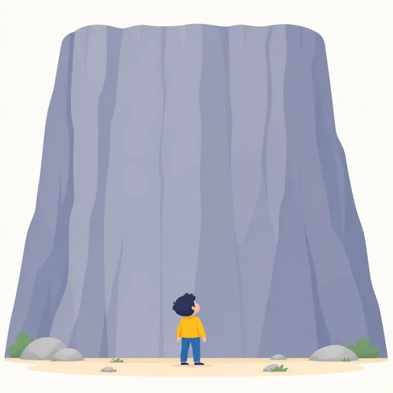 insurmountable（超えられない・adjective）の覚え方イラスト
