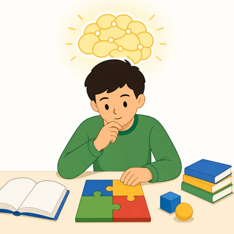 intellectually（知的に・副詞）の覚え方イラスト