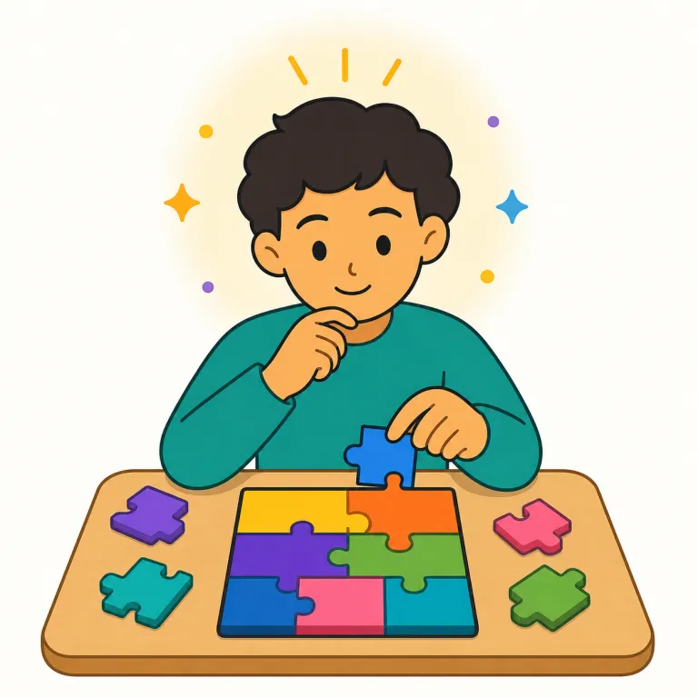 intelligently（賢く・副詞）の覚え方イラスト — この「賢く」は、知識がある様子そのものではなく、状況をよく見て無駄や危険を避け、目的に合うやり方を選ぶ意味で覚えるとよいです