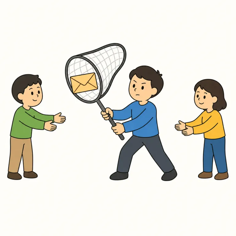 interception（傍受・名詞）の覚え方イラスト — interception はまず intercept を芯に覚えると定着しやすいです