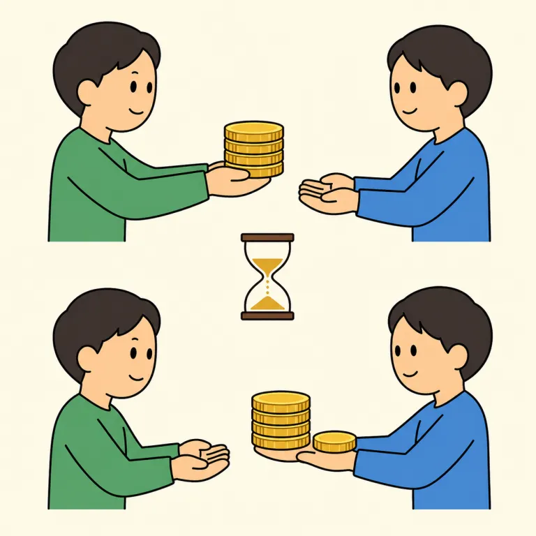 interest（利子・noun）の覚え方イラスト