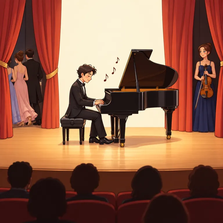 interlude（間奏・noun）の覚え方イラスト