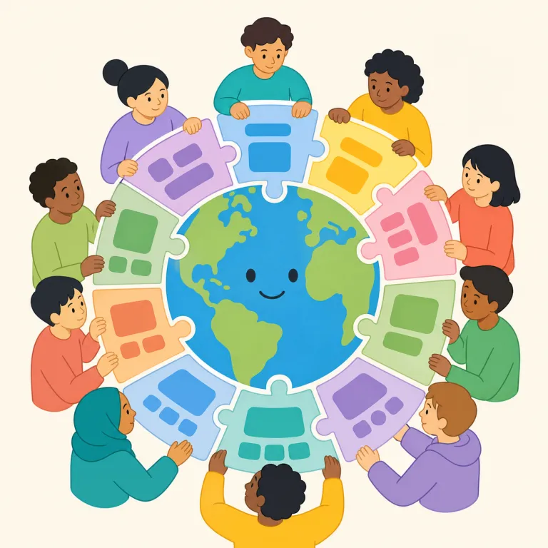 internationalization（国際化・名詞）の覚え方イラスト — まず核は international = 「国際的な」